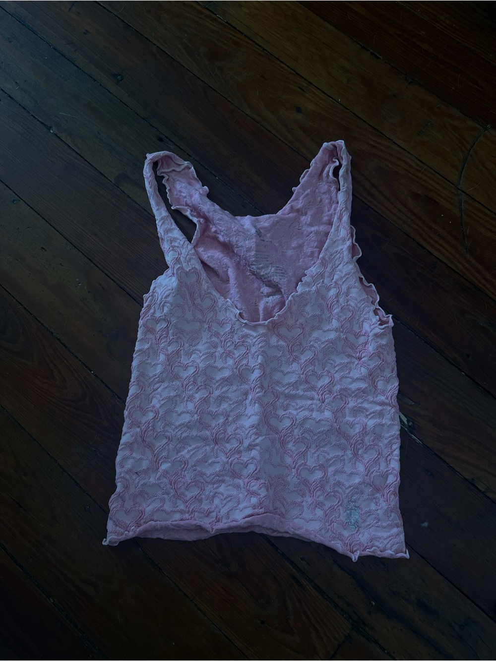 Pink hearts workout top